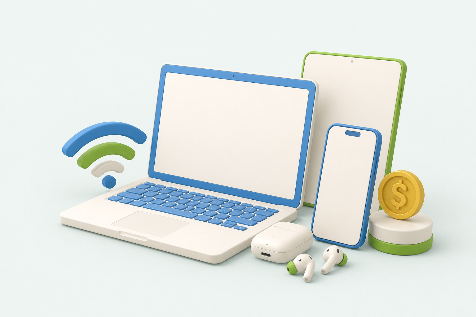 Ilustración de la categoría Computación y celulares